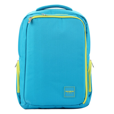 

Samsonite new beauty men shoulder bag 2016 new backpack computer bag 14 inch I33 64001 blue green green