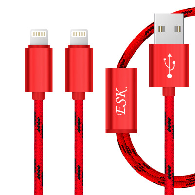 

BIAZE Apple 876 data cable 12 m lucky red one drag two phone charger line power cord support iphone5 6s 7P 8 Xipad air mini S5