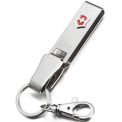 

Vickers VICTORINOX Swiss Army Knife Silver Stainless Steel Keychain Hanging Waist Design 41858