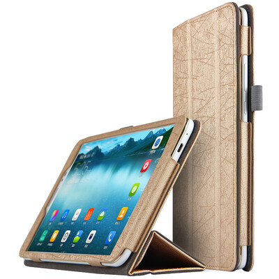 

KOOLIFE Glory Plate 2 Standard Edition Защитная втулка из стальной проволоки Плащная кожаная втулка / держатель кронштейна Huawei Glory Flat 2 Standard Edition Flat Case 8 "- Gold