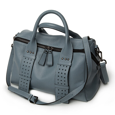 

Wei Ni (viney) shoulder bag female fashion European and American Messenger bag shoulder bag ladies bag handbag gray blue