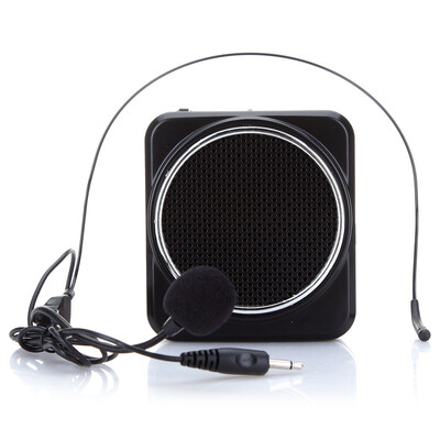 

Love AKER MR100 audio portable lumbar lithium radio loudspeaker teaching guide small bee loudspeaker black