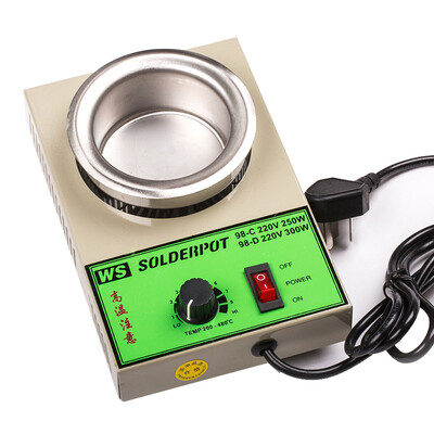 

Lake GEHU GH-98B adjustable thermostat small melting furnace stainless steel tin pot solder tin solder furnace 180W