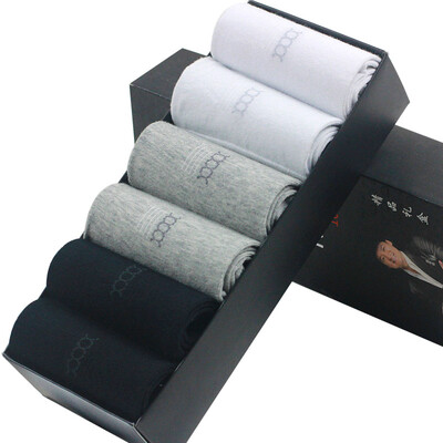 

Langsha socks cotton socks in the tube men&39s casual business socks 6 pairs of fine gift box black 2 light white 2 white 2