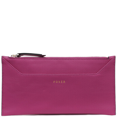 

FOXER Women's Long Section Leather Envelope Wallet