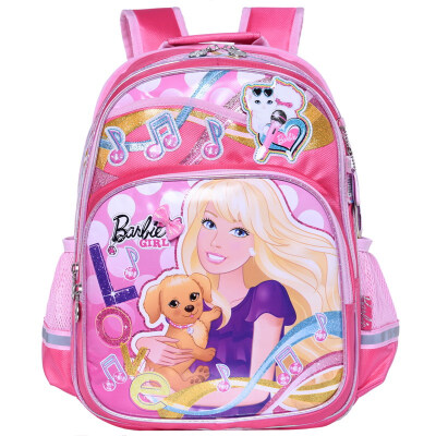 

Barbie Children&39s Bag Primary School Student&39s Notebook Women&39s Simple Cartoon Bag 2-Year Grade Backpack BB8090A Pink