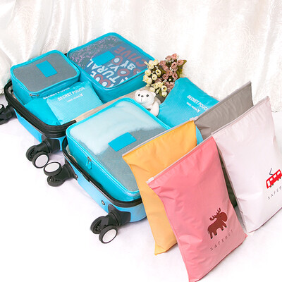 

10 PCSSet Travel Luggage Organizer Woman Clothing Sorting Storage Bag