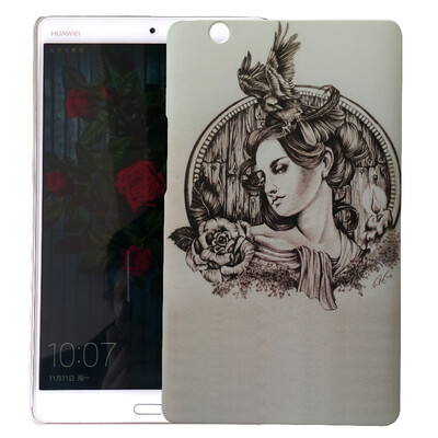 

Lonkey Huawei M3 protective case 3D printing pattern protective cover PC hard shell Huawei M3 special women