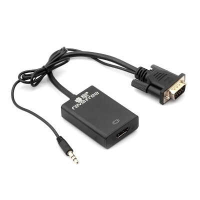 

Rui Fu REVOFREE CY287 VGA to HDMI cable with audio HD converter computer VGA to HDMI cable transfer TV