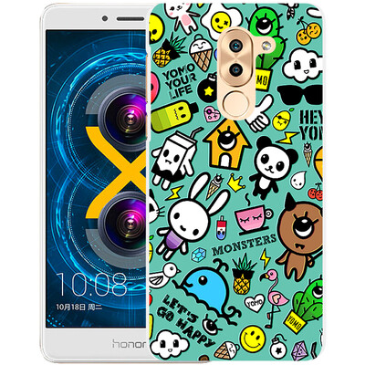 

Yomo Huawei Glory Играть 6X телефон оболочки / сотовый телефон защитная оболочка мобильный телефон наборы Huawei слава 6X рельефную текстуру твердой оболочки монстра каракули серии