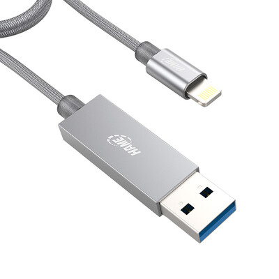 

Китай и Соединенные Штаты (HAME) U8 16G Apple мобильный телефон U диск зарядки линии Apple MFi официальная сертификация USB3.0 iPhone iPad расширение общего пространства серый