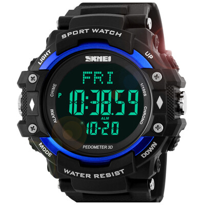 

Moment beauty skmei watch men's sports meter meter step heart rate student outdoor electronic watch 1180 black