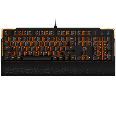 

Darle (dare-u) EK815 104 ключевой оранжевый с подсветкой полный ключ нет флеш механическая клавиатура черная красная ось игровая клавиатура