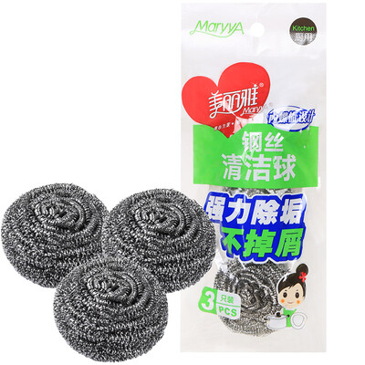 

[Jingdong Supermarket] beautiful Ya metal wire 5 into the special charge steel wire brush clean ball HC060319