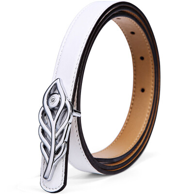 

Crocodile CROCODILE Women &39s Buckle Buckle Korean Belt 14673002-05 White