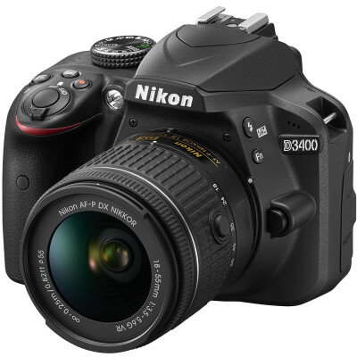 

Nikon D3400 с зеркальной камерой (AF-P DX Nikkor 18-55mm f / 3.5-5.6G VR для защиты от взлома)