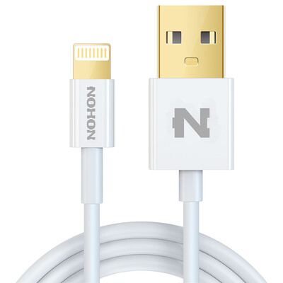 

Nexi позолоченный быстрый заряд Apple 8/7/6 кабель для передачи данных 1 метр белый мобильный телефон зарядное устройство шнур питания iPhone5 / 6s / 7 Plus / 8 / X / новый iPad Air Mini