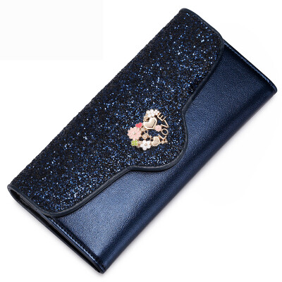 

When Europe is satisfied JUST STAR new fashion women wallet Japan and South Korea cute purse wallet leisure Clutch long section of female JS356 bright blue