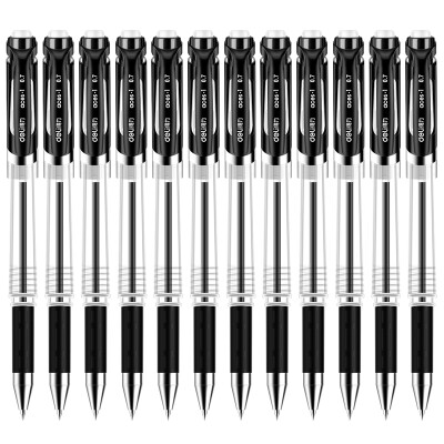 

Deli) S26 office pen / pen / carbon pen / signature pen black 0.7mm 12 support