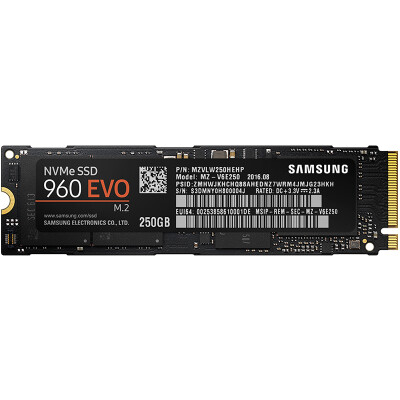 

SSD накопитель SAMSUNG 960 EVO M.2 NVMe,250GB