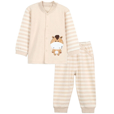 

Xin Song baby clothes color cotton cardigan suit underwear pants baby clothes shallow card pony C286D 73