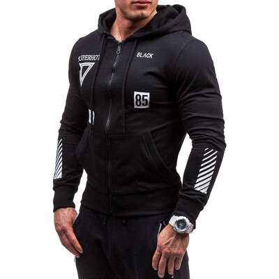 

Men Casual Cotton Printed Hoodie Coat