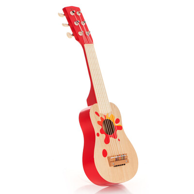 

Classic World children's toys guitar 16 inch mini simulation can play the early education wooden musical toys 4053