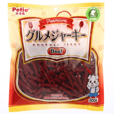 

Petio Pet Food Dog Snacks Delicious Beef Strip 200g