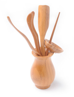 

Round Chinese Cha Dao Set 6 Pieces Bamboo Tea Utensils