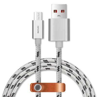 

SCUD Micro USB charging&data transfer cable1 meter silver