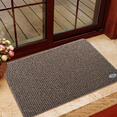 

LIDIMEI two-color wire circle home mat brown mat door mat living room mat green PVC rubber bottom 80 120cm