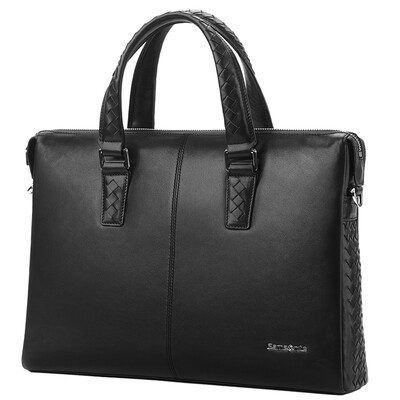 

Samsonite (Samsonite) Marais бутик деловых людей, первый слой кожи сумки горизонтальной черный портфель 68В * 09004
