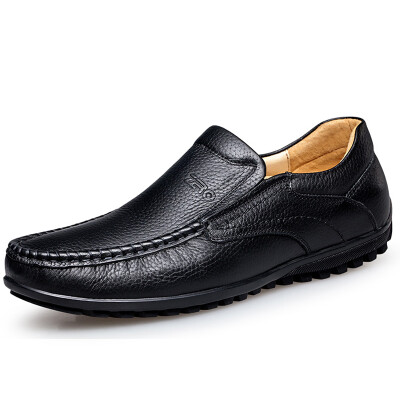 

Zero degree (ZERO) business casual shoes soft handmade shoes daily shoes men's leather shoes feet 9892 black 39 yards