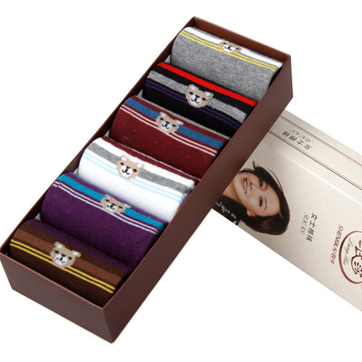 

Langsha socks women&39s cotton socks boutique women&39s socks 6 double gift boxed women&39s socks uniform style three