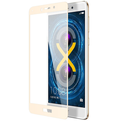 

KOOLIFE play 6X full-screen coated tempered full-screen glass film full coverage of mobile phone protection film for Huawei glory play 6X-gold