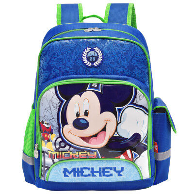 

Disney cartoon cute primary school students bag children's shoulder bag Mickey Green side section DB96151E