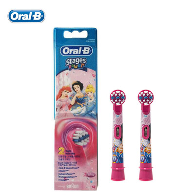 

Oral B D12513K Children Electric Toothbrush Safety Rechargeable Waterproof Princess Braun Teeth brush + 2 heads for Kids Ages 3+