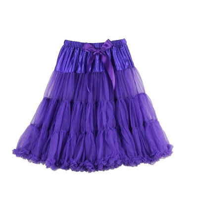 

B&N Woman 63cm One Layer Long Petticoat Tulle Pettiskirt Tutu Skirt Rockabilly