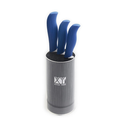 

XYJ Brand Black Knife Stand+ Ceramic Kitchen Knives 4pcs Ceramic Knife Set New Arrival