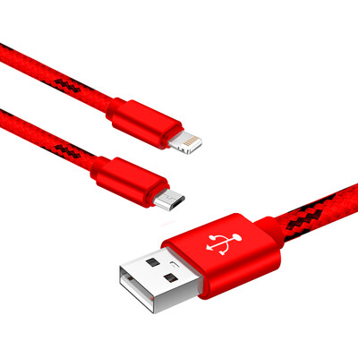 

BIAZE Apple 8/7/6 кабель для передачи данных 1,2 м счастливый красный один перетащить два телефона зарядное устройство шнур питания поддержка iphone5 / 6s / 7P / 8 / Xipad mini Andrews S4