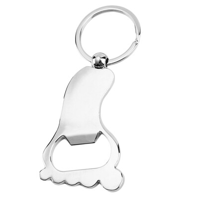 

Холодный металл ног Палм Форма бутылки пива открывалка Key Chain брелоков Подвесная