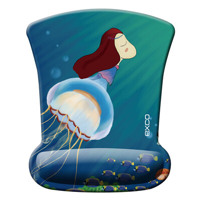 

Должен соответствовать прохладно EXCO памяти хлопка искусства запястье коврик для мыши милый мультфильм домашний офис запястье площадку ткань нескользящей коврик для мыши MSP011 голубой медузы