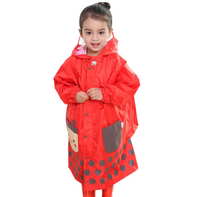 

hugmii children raincoat breathable windproof student poncho boys boy with book bag bit bees S