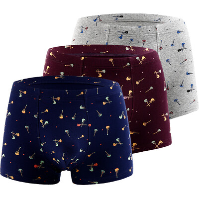 

Супермаркет] [Jingdong бобы (Hongdou) Undergarment три мужские нижнее белье шорты мягкие хлопковые ремни печати 303 Straight смесительные 180/100