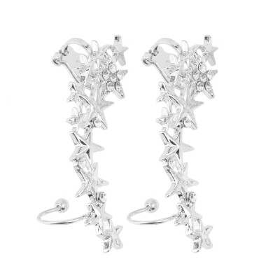 

1 Pair Fashion Star Ear Bone Clip On Ear Cuff Earrings No Pierce Pierce