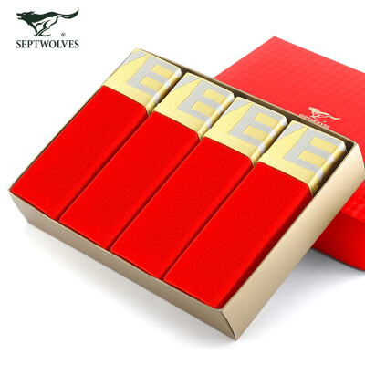 

Seven wolves men&39s underwear male red horns of the life of Fortune Fortune underwear 4 gift box L D7002