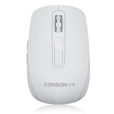 

Create Conson CM850 Lithium Edition Wireless Optical Mouse Charger 6D Mouse Desktop Notebook PC Office Games Universal White