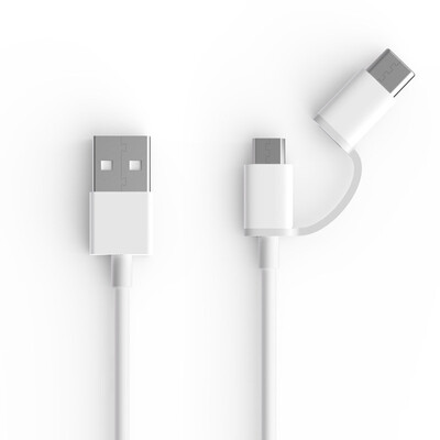 

Xiaomi ZMI AL511 Micro USB and Type-C charging and data transfer cable, white