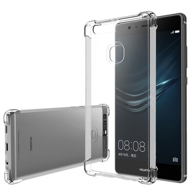 

ESCASE телефон оболочки Huawei Huawei P9 P9 ТПУ мобильный телефон устанавливает все включено прозрачный белый мягкий панцирь подушка DROP