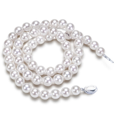 

Kayas GAIA'SPEARL Pearl Necklace Glossy Freshwater Round Pearl Bead Pendant 8.5-9.5mm47cm